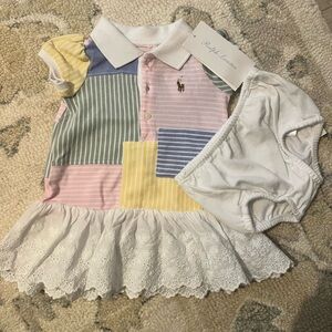 Ralph Lauren Multicolor Patchwork Kids Dress